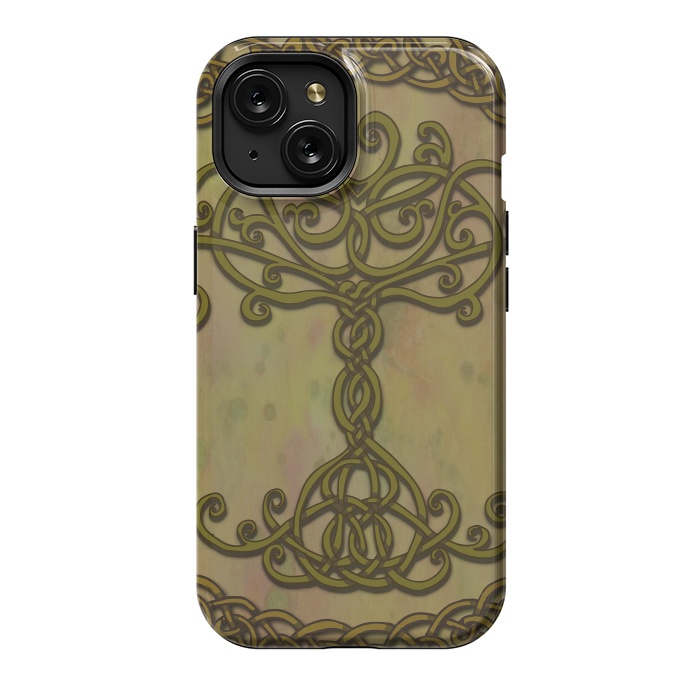 iPhone 15 StrongFit Celtic Tree of Life I by Lotti Brown