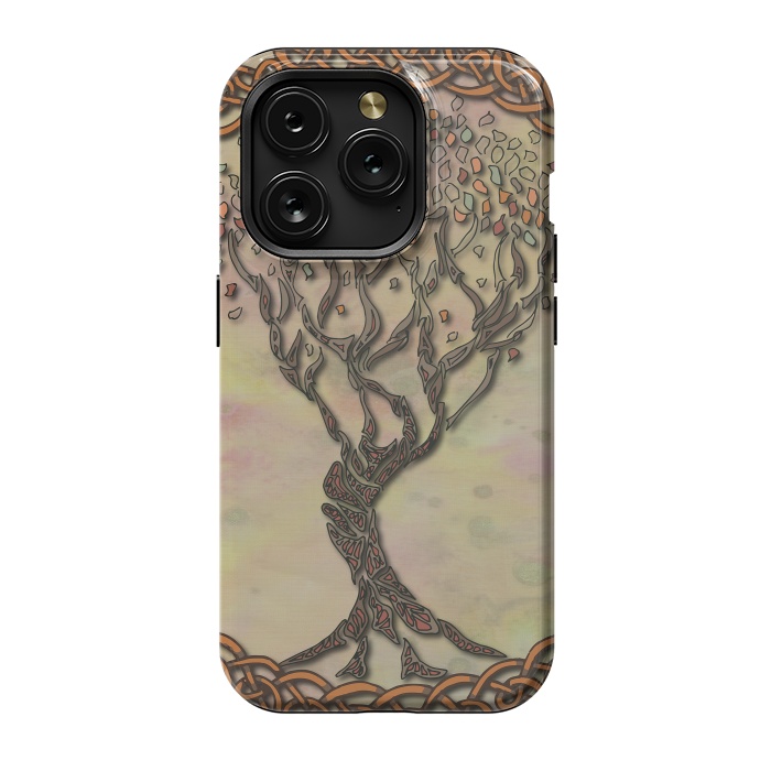 iPhone 15 Pro StrongFit Celtic Tree of Life II by Lotti Brown