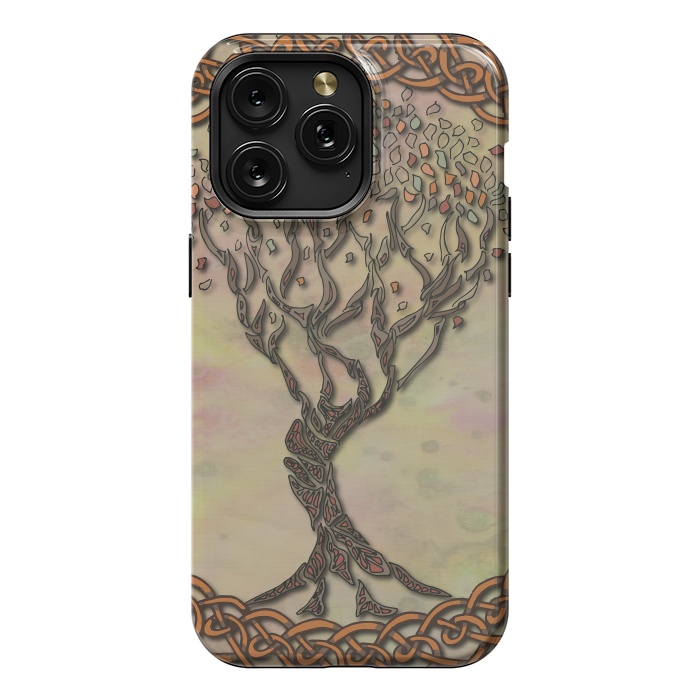 iPhone 15 Pro Max StrongFit Celtic Tree of Life II by Lotti Brown