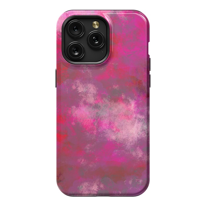 iPhone 15 Pro Max StrongFit Pink abstract watercolor by Josie