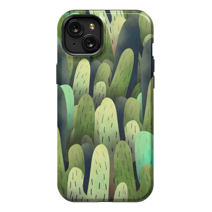 iPhone 15 Plus StrongFit The cactus fields  by Steve Wade (Swade)