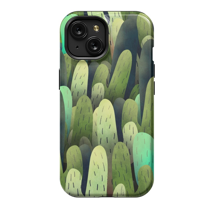 iPhone 15 StrongFit The cactus fields  by Steve Wade (Swade)