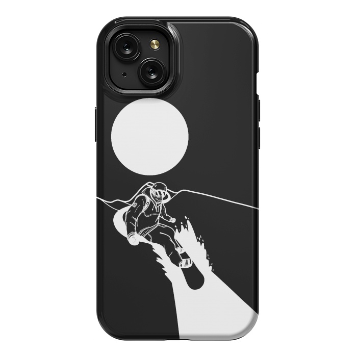 iPhone 15 Plus StrongFit The snowboarder by Steve Wade (Swade)
