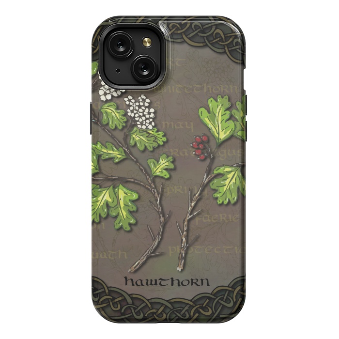 iPhone 15 Plus StrongFit Celtic Hawthorn by Lotti Brown