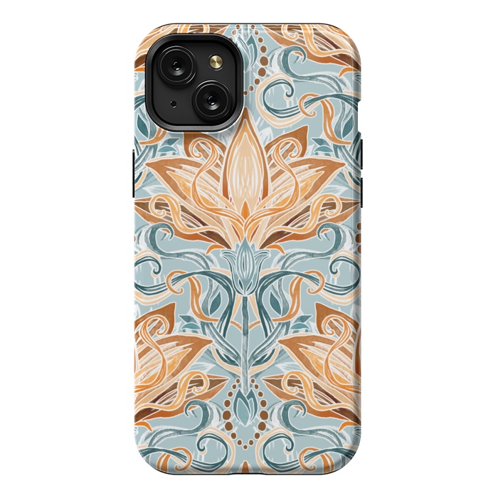 iPhone 15 Plus StrongFit Autumn Afternoon Art Nouveau  by Micklyn Le Feuvre