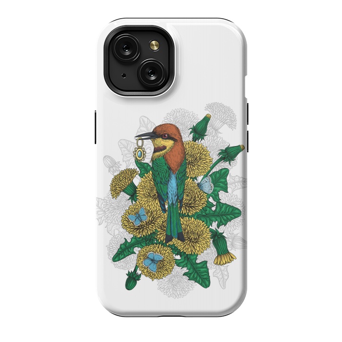iPhone 15 StrongFit The bee eater with the golden pendant by Katerina Kirilova