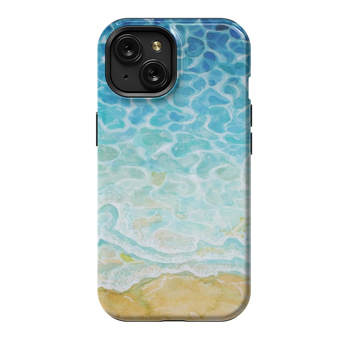 iPhone 15 StrongFit Watercolor Sea G564 by Medusa GraphicArt