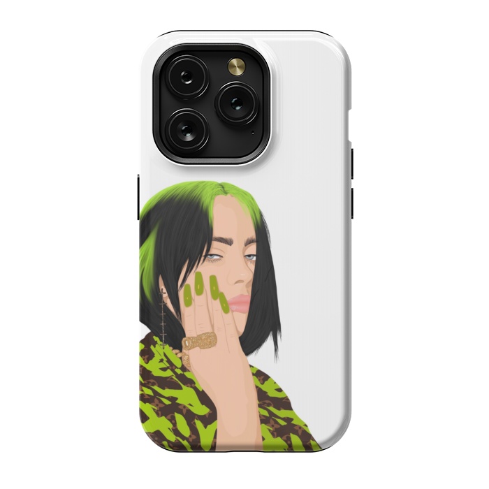iPhone 15 Pro StrongFit Billie eilish green by Jms