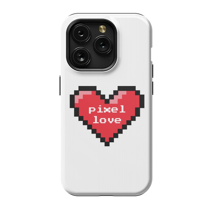 iPhone 15 Pro StrongFit Pixel love by Laura Nagel