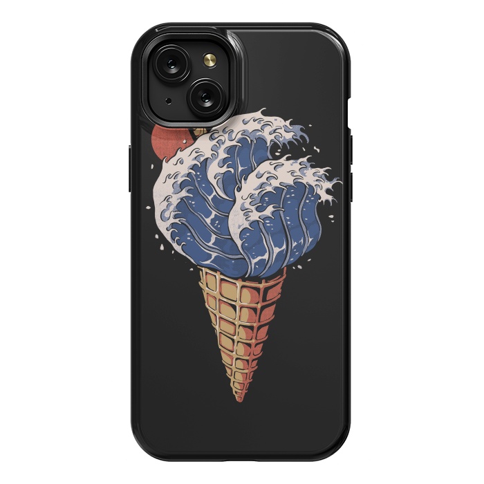 iPhone 15 Plus StrongFit Kanagawa Ice Cream  by Ilustrata