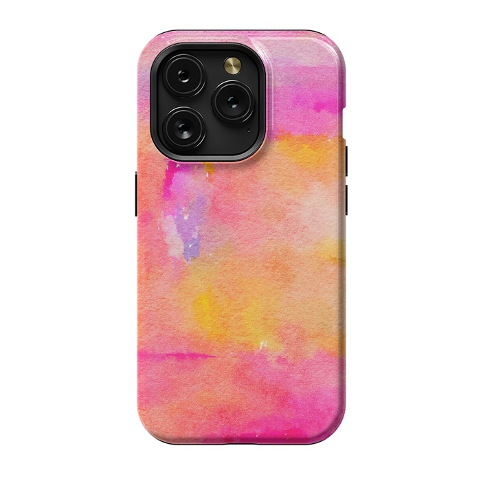 iPhone 15 Pro StrongFit Be A Rainbow In Someone's Cloud | Modern Bohemian Watercolor Painting Optimism Positivity Good Vibes by Uma Prabhakar Gokhale