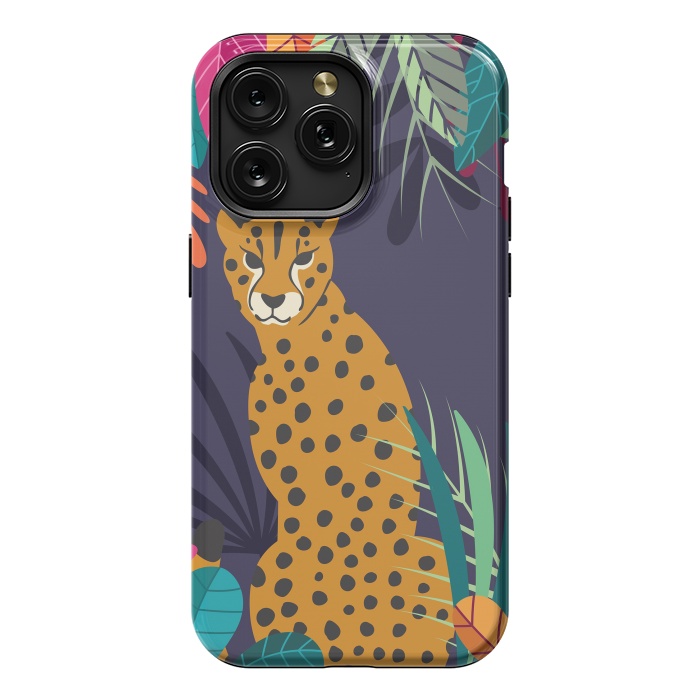 iPhone 15 Pro Max StrongFit Cheetah sitting in the wild by Jelena Obradovic