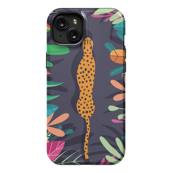 iPhone 15 Plus StrongFit Cheetah walking in the wild by Jelena Obradovic
