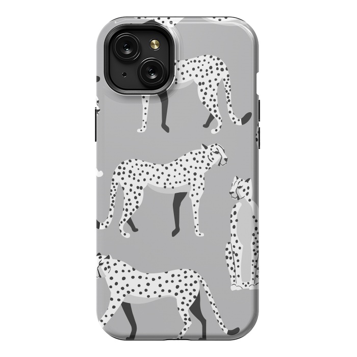 iPhone 15 Plus StrongFit Cheetah pattern 04 by Jelena Obradovic
