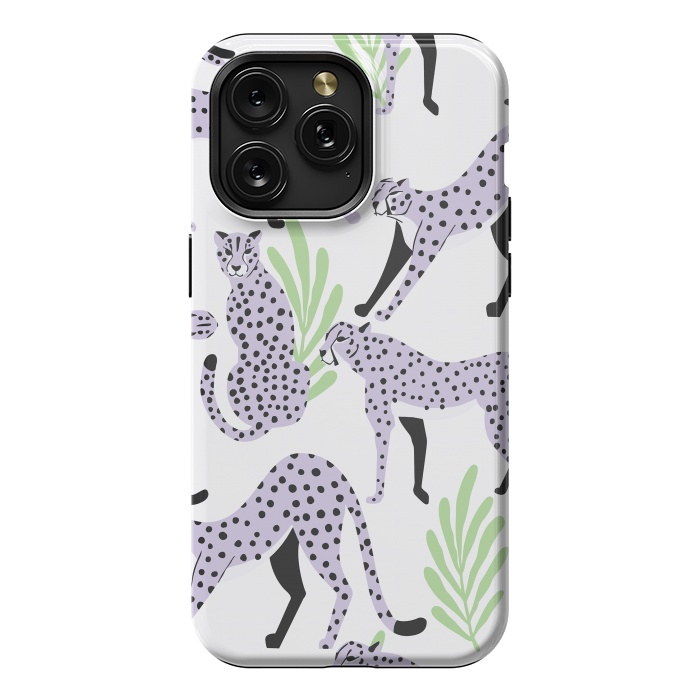 iPhone 15 Pro Max StrongFit Cheetah pattern 05 by Jelena Obradovic
