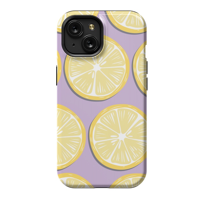 iPhone 15 StrongFit Lemon pattern 10 by Jelena Obradovic
