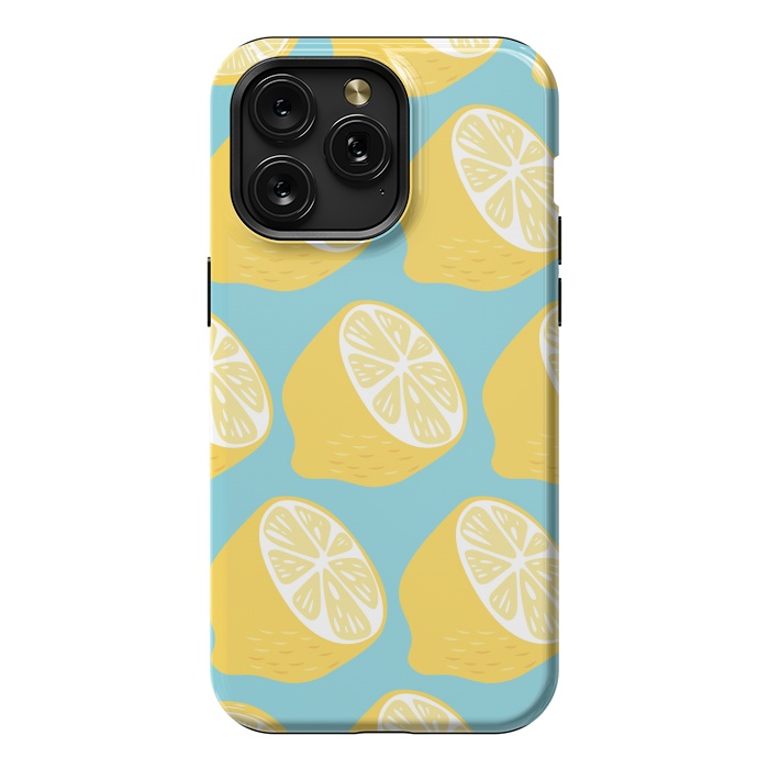 iPhone 15 Pro Max StrongFit Lemon pattern 13 by Jelena Obradovic