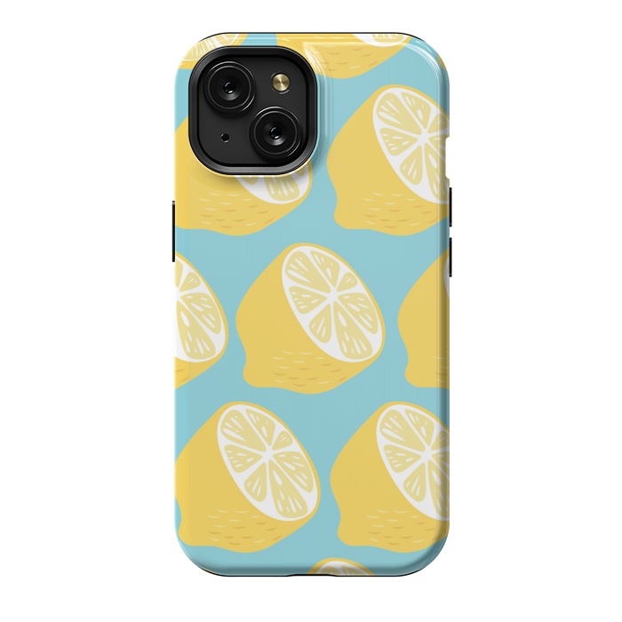 iPhone 15 StrongFit Lemon pattern 13 by Jelena Obradovic