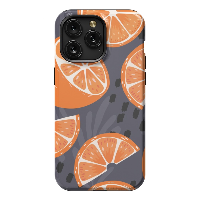 iPhone 15 Pro Max StrongFit Orange pattern 02 by Jelena Obradovic