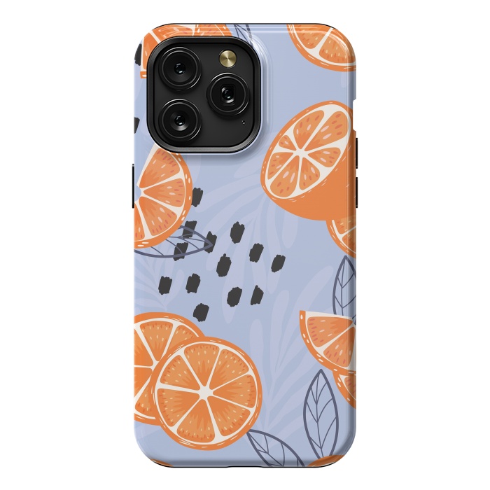 iPhone 15 Pro Max StrongFit Orange pattern 04 by Jelena Obradovic