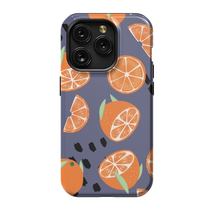 iPhone 15 Pro StrongFit Orange pattern 05 by Jelena Obradovic