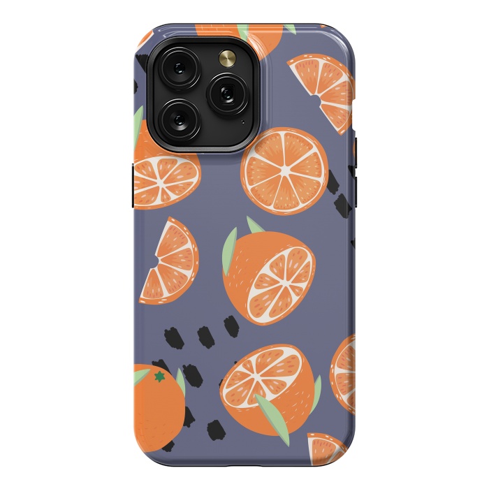 iPhone 15 Pro Max StrongFit Orange pattern 05 by Jelena Obradovic