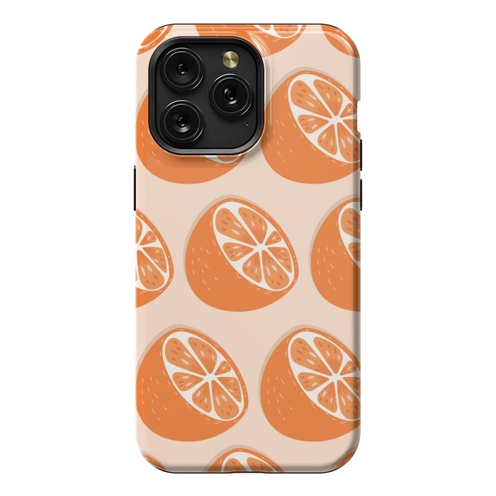iPhone 15 Pro Max StrongFit Orange pattern 07 by Jelena Obradovic