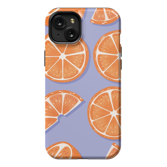 iPhone 15 Plus StrongFit Orange pattern 08 by Jelena Obradovic