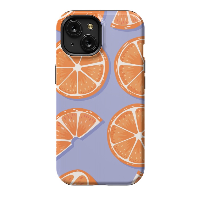 iPhone 15 StrongFit Orange pattern 08 by Jelena Obradovic