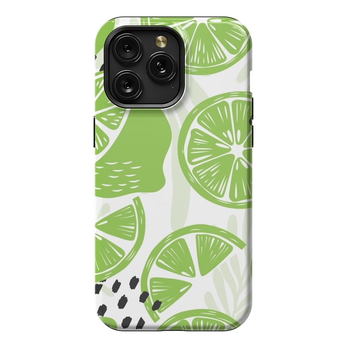 iPhone 15 Pro Max StrongFit Lime pattern 03 by Jelena Obradovic