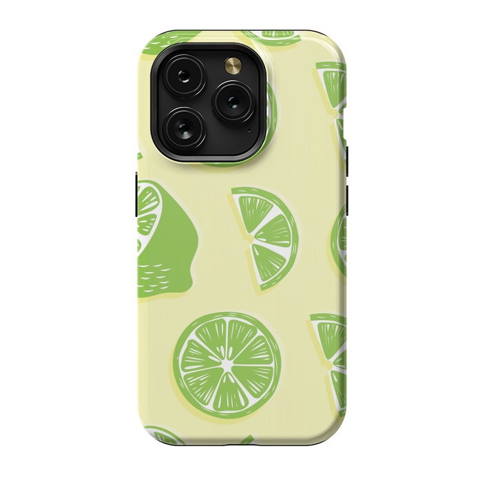 iPhone 15 Pro StrongFit Lime pattern 04 by Jelena Obradovic
