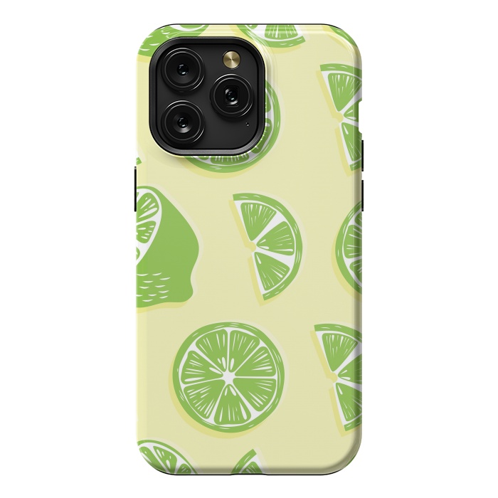 iPhone 15 Pro Max StrongFit Lime pattern 04 by Jelena Obradovic