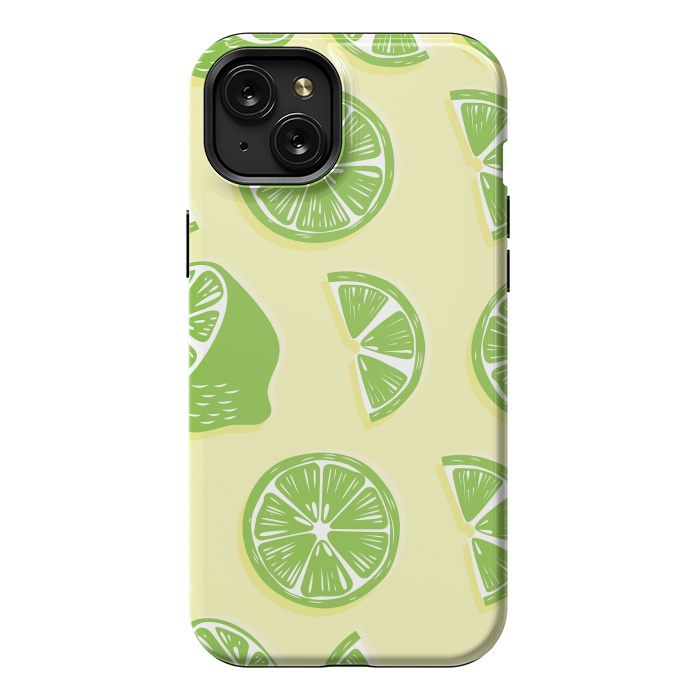 iPhone 15 Plus StrongFit Lime pattern 04 by Jelena Obradovic