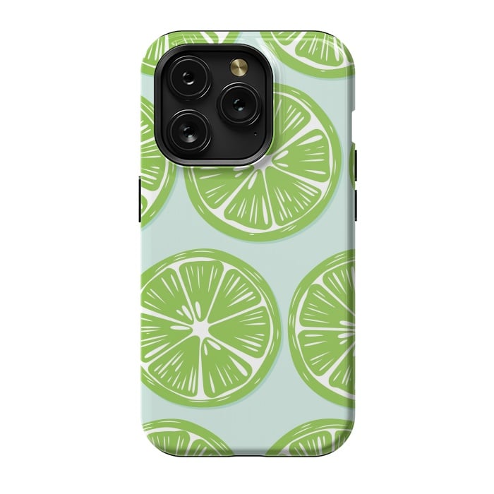 iPhone 15 Pro StrongFit Lime pattern 05 by Jelena Obradovic