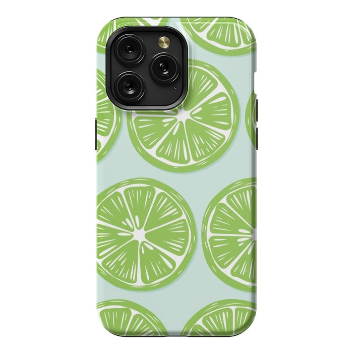 iPhone 15 Pro Max StrongFit Lime pattern 05 by Jelena Obradovic