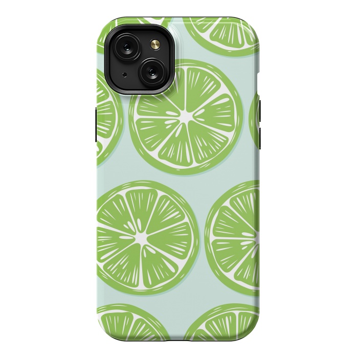 iPhone 15 Plus StrongFit Lime pattern 05 by Jelena Obradovic
