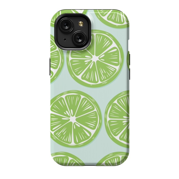 iPhone 15 StrongFit Lime pattern 05 by Jelena Obradovic