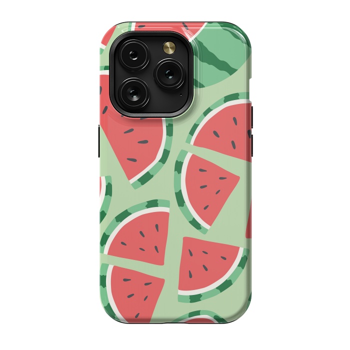 iPhone 15 Pro StrongFit Watermelon pattern 01 by Jelena Obradovic