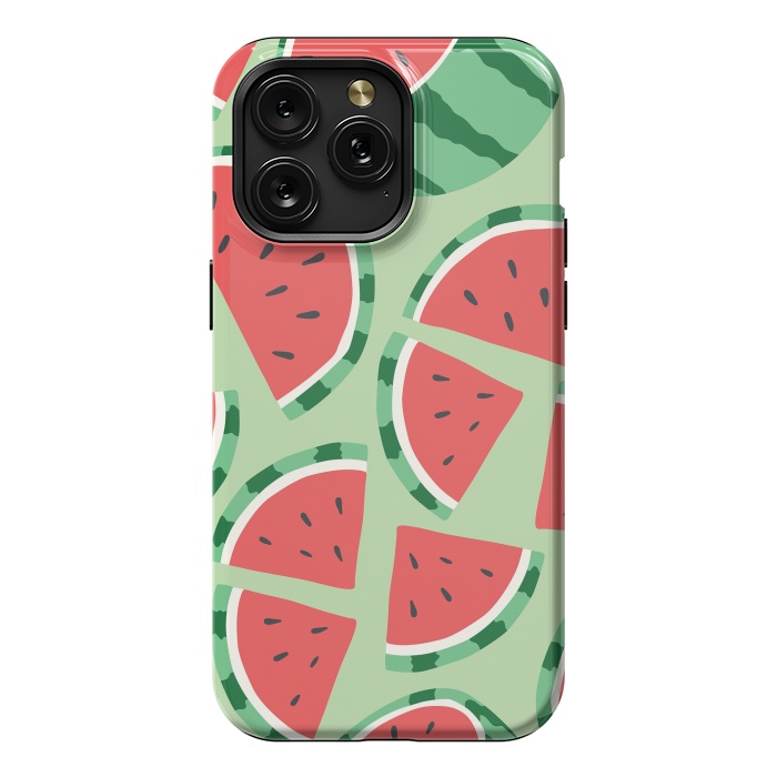 iPhone 15 Pro Max StrongFit Watermelon pattern 01 by Jelena Obradovic