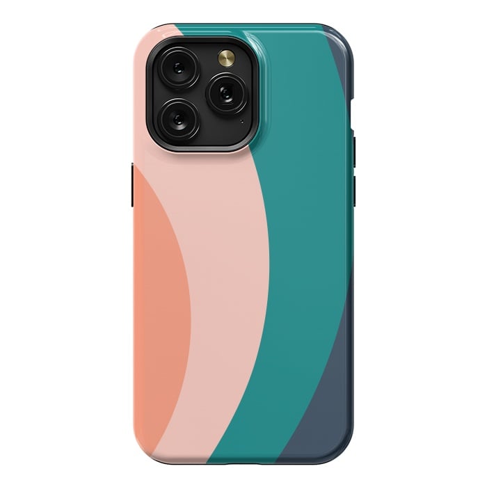 iPhone 15 Pro Max StrongFit Teal Blush Rainbow by ArtPrInk