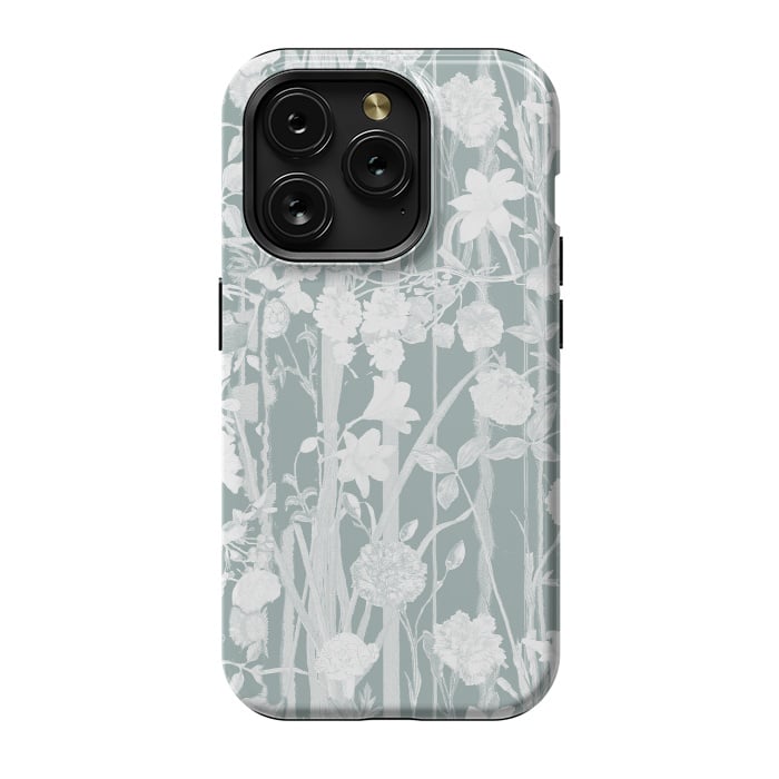 iPhone 15 Pro StrongFit Pastel botanical floral vines by Oana 