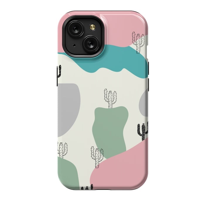 iPhone 15 StrongFit Mountain Cactus by Creativeaxle