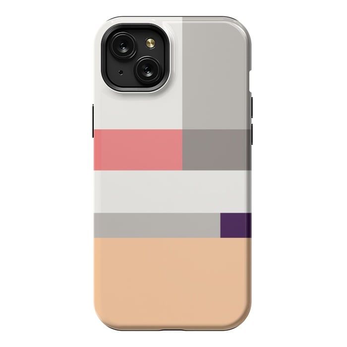 iPhone 15 Plus StrongFit Colors in Block Minimal Art by Creativeaxle