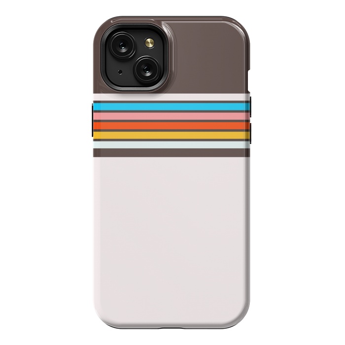 iPhone 15 Plus StrongFit Vintage Stripes by TMSarts