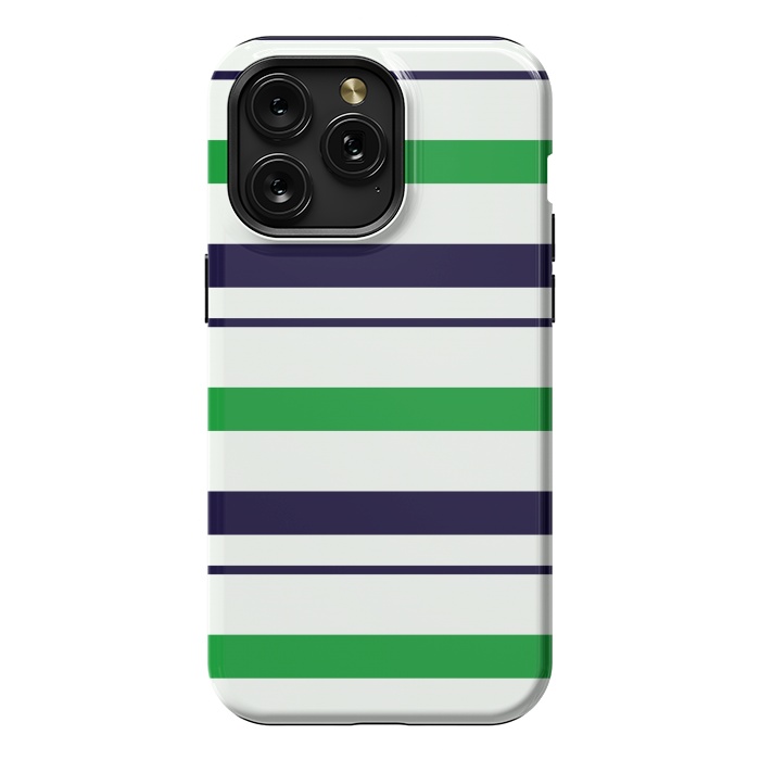 iPhone 15 Pro Max StrongFit Green White by TMSarts