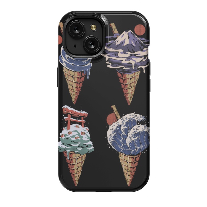 iPhone 15 StrongFit Japanese Ice Creams by Ilustrata
