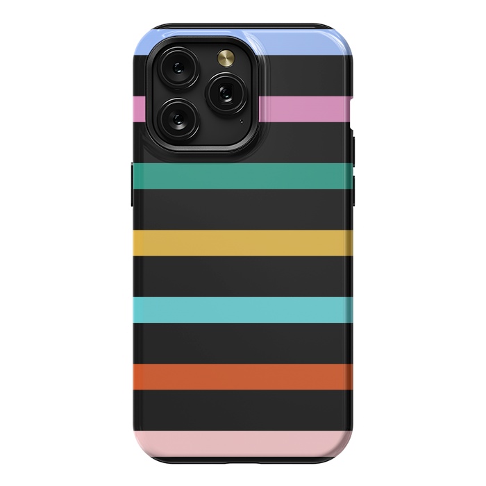 iPhone 15 Pro Max StrongFit Colored Stripes by TMSarts