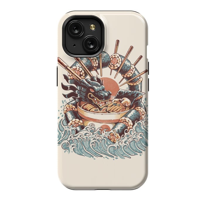 iPhone 15 StrongFit Dragon Sushi Ramen by Ilustrata