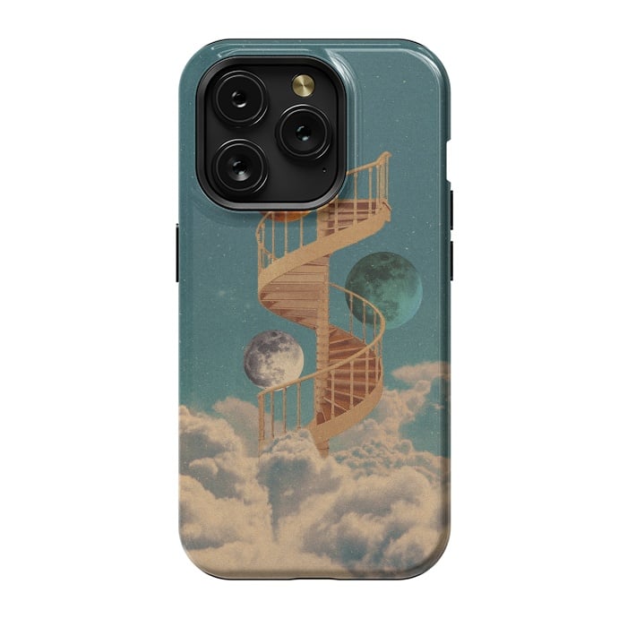 iPhone 15 Pro StrongFit Stairway to the moon by Eleaxart