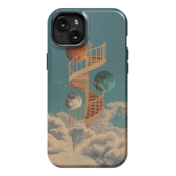 iPhone 15 Plus StrongFit Stairway to the moon by Eleaxart
